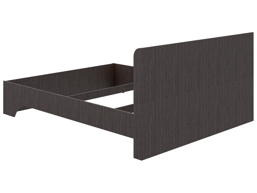 Кровать Браво, спальное место 160х200, без основания, Яс.тёмн/яс.свет