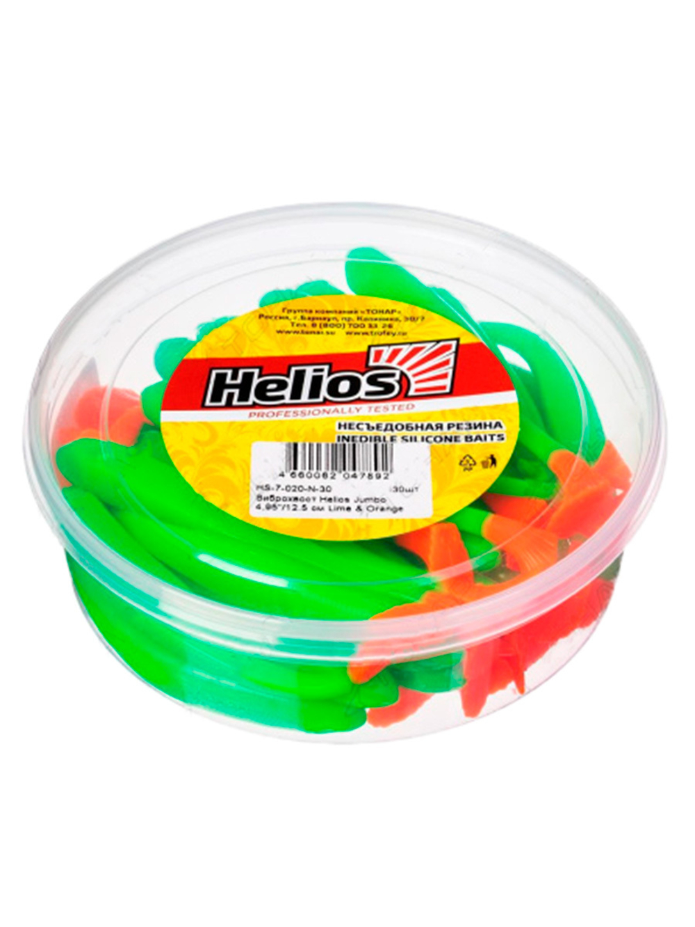 Виброхвост несъедобный Helios Jumbo 4,95"/12.5 см Star Oil 30шт. (HS-7-042-N-30)