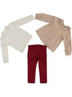 кардиган с рубашкой и брюками