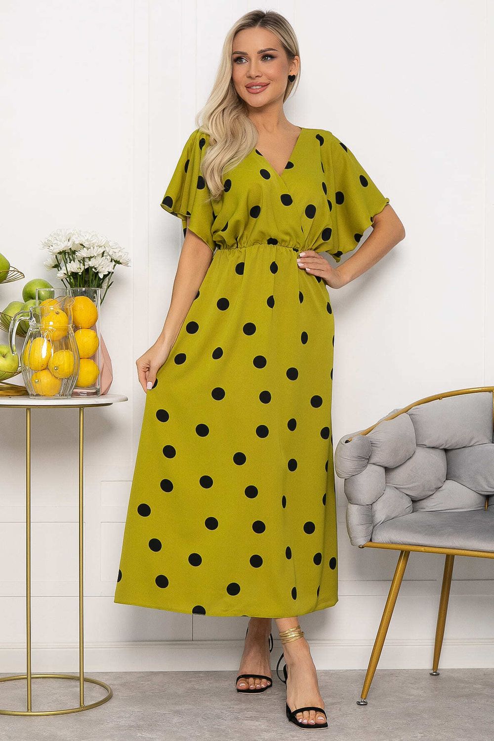 Платье Летнее настроение (зеленое яблоко) П13729-7М LT Collection