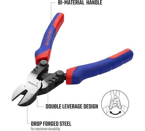 Бокорезы WORKPRO 180 мм (7 дюймов) для тяжелых работ WP231090