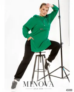 Костюм 17-249-зелёный-черный Minova