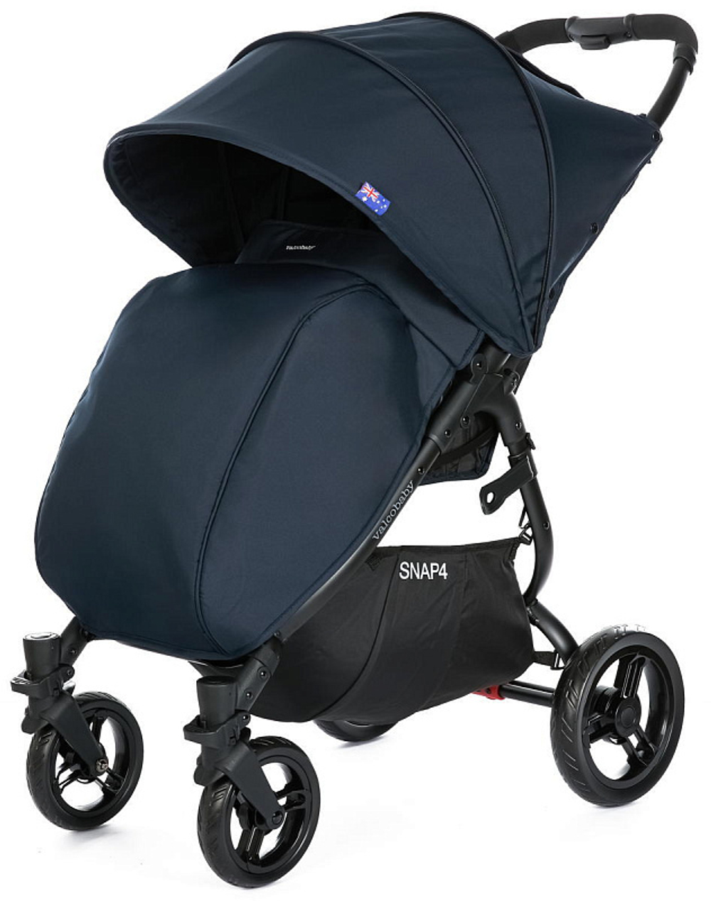 Прогулочная коляска Valco baby Snap 4 с накидкой на ножки Flatt Matt / Deep Blue