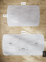 Стол Альт раздвижной ЛДСП В7 Цемент светлый(МТ7)