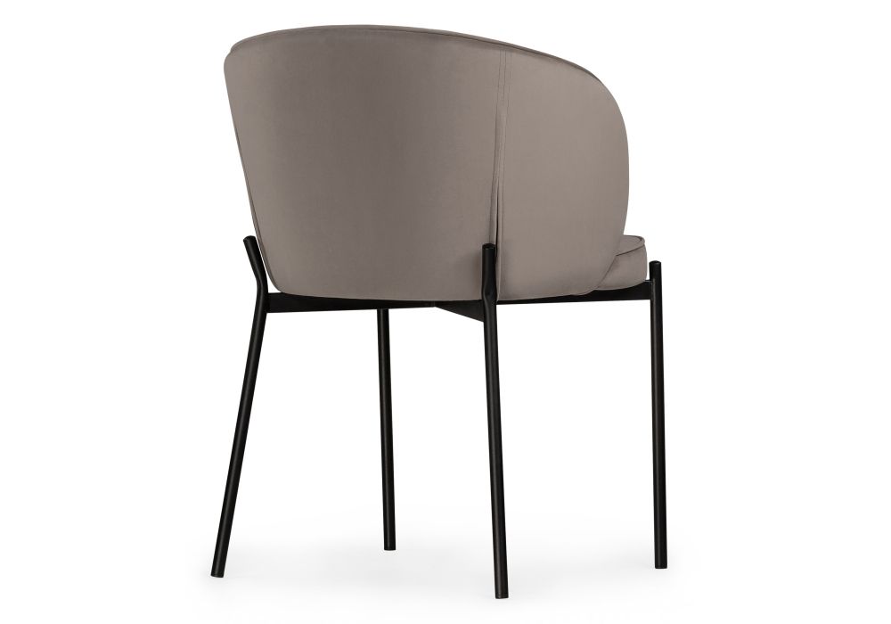 Стул на металлокаркасе Нейл дымчатый / черный