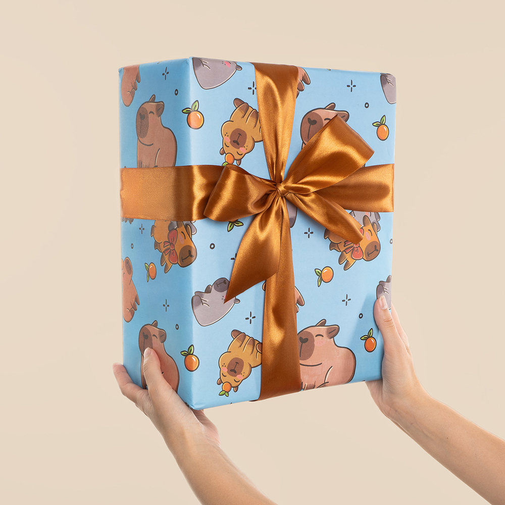 Упаковочная бумага «Капибара» 0,7×1 м, 80 г/м²