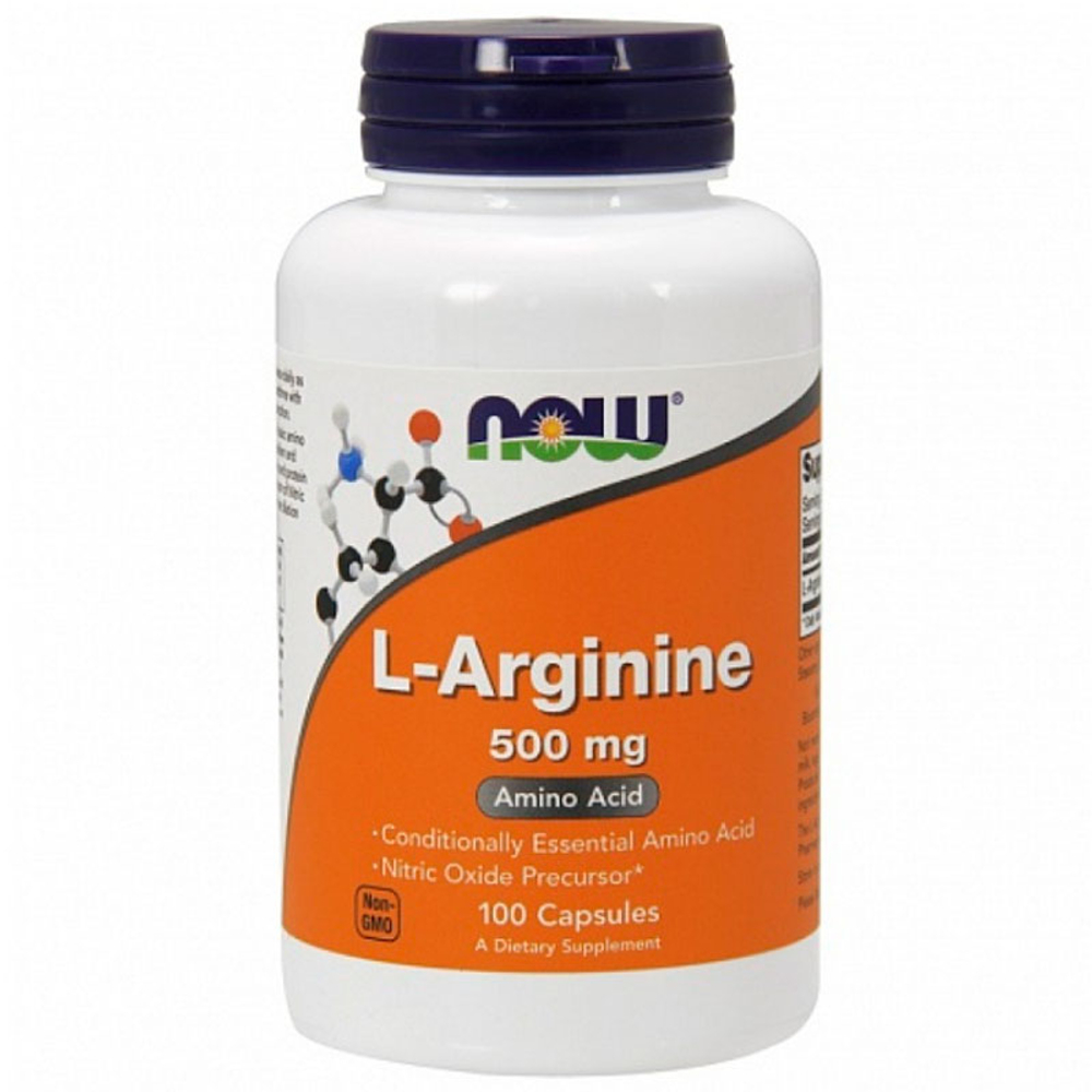 NOW L-Arginine 500 мг. (100 капс.)