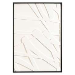 Фактурное панно с эффектом 3D Minimalism, 70х100 см, с черной рамкой