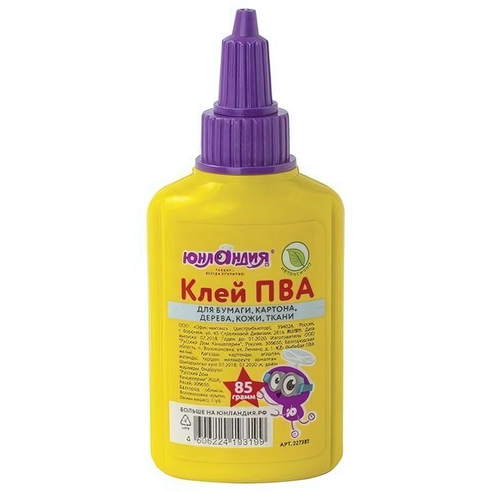Клей ПВА 85 г (ЮНЛАНДИЯ) (Комплект 30шт.)