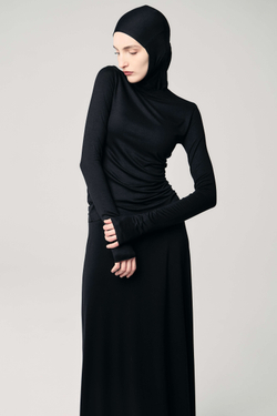 Лонгслив «Силуэт» черный