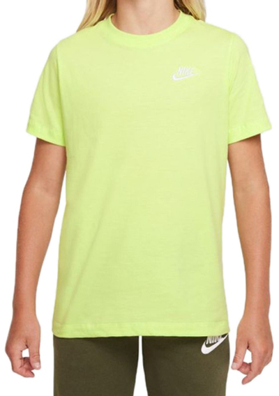 Футболка для мальчика теннисная Nike NSW Tee Embedded Futura B - lt lemon twist