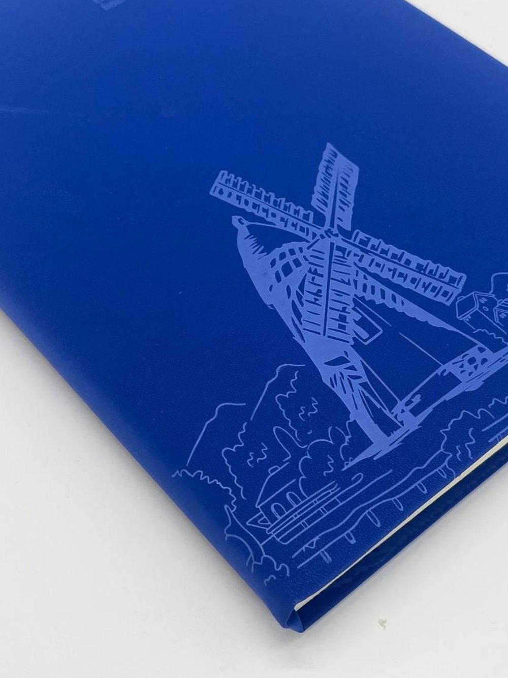 Блокнот 112 л. В5 25*17,5 см лин. синий бархат (7674-11)