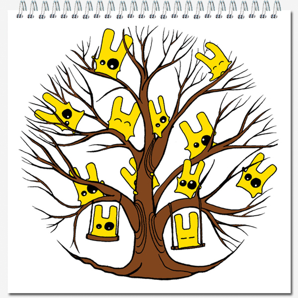 Блокнот-скетчбук QUADRO MINI 60 листов на металлическом гребне