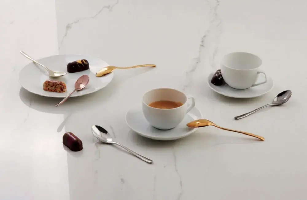 Sambonet Набор из 6 ложек для эспрессо Taste PVD Black