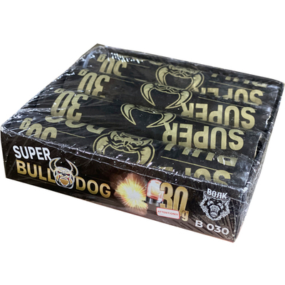 В030 Петарды "SUPER BULLDOG" (Волк) (1 упаковка / 4 штуки)