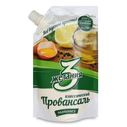 Майонез З желания классический 190 гр