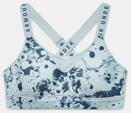 ТОП теннисный Under Armour Women's Armour Infinity High Printed Sports Bra - небесный