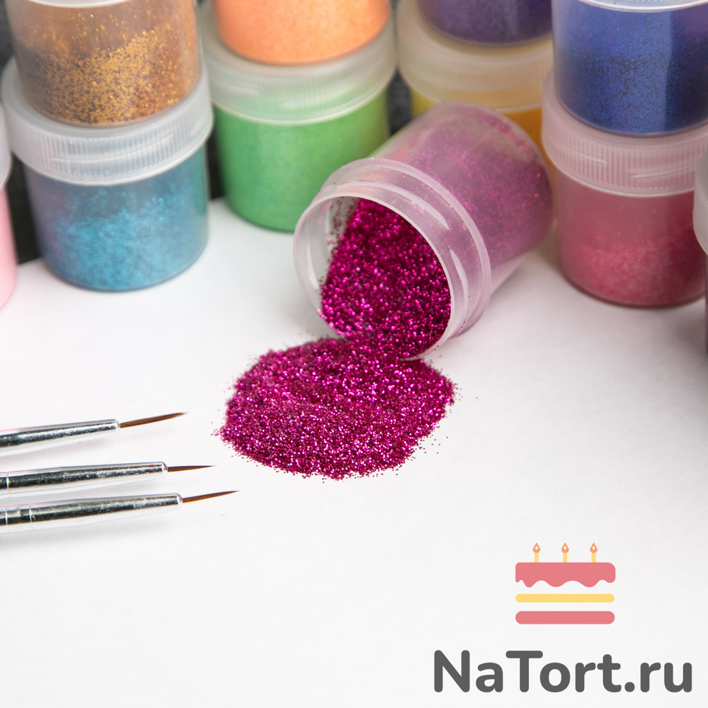 Блестки декоративные «Малиновый» 10 гр