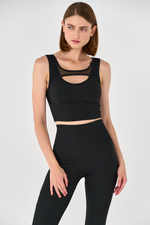 Топ-бра борцовка с чашками с поддержкой 10 см с сеткой