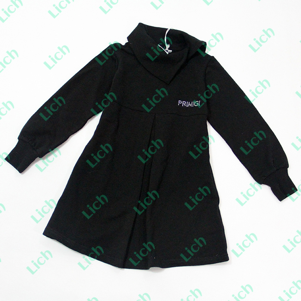 Платье детское расклешенное с длинным рукавом