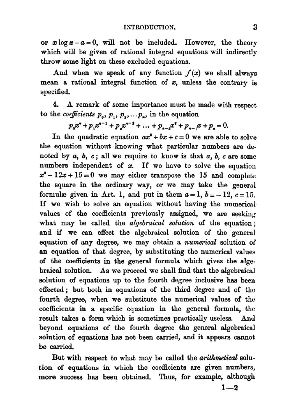 An elementary treatise on the theory of equations, with a collection of examples | I. Todhunter