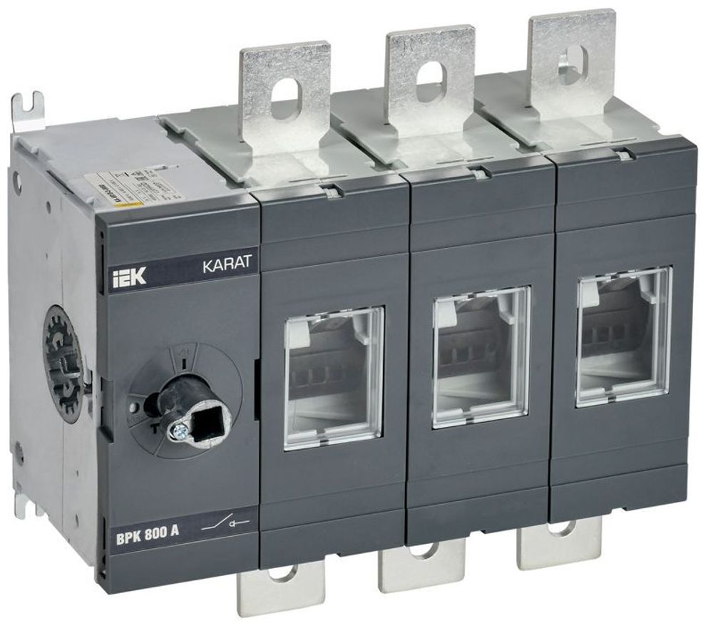 Выключатель-разъединитель ВРК 3п 800А без рукоятки KARAT IEK KA-VR10-3-0800 Выключатель-разъединитель ВРК 3п 800А без рукоятки KARAT IEK KA-VR10-3-0800