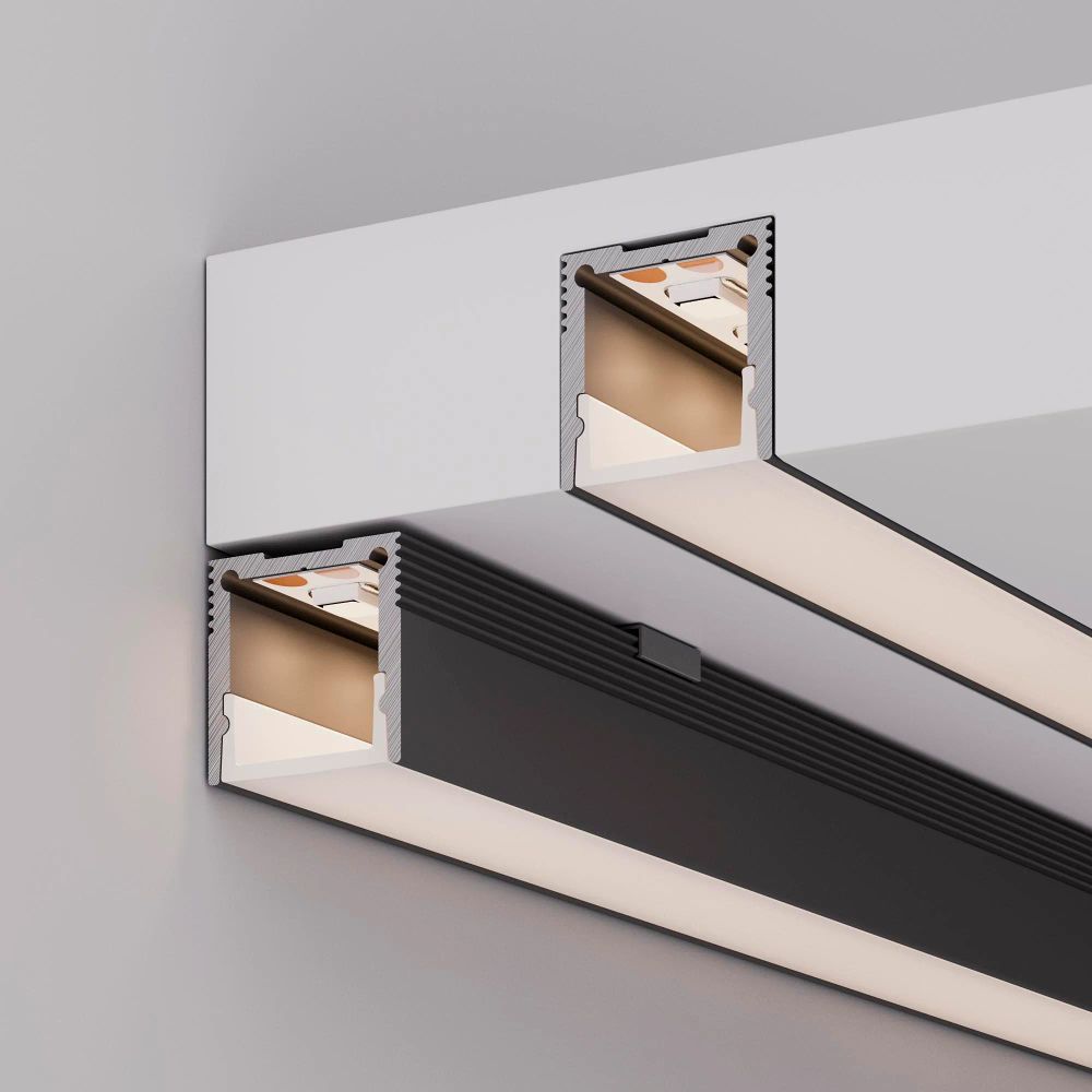 Профиль SL-SLIM20-H20-2000 BLACK (Arlight, Алюминий) 047632