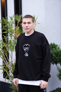 Свитшот Питерский Щит Прицел Чёрный