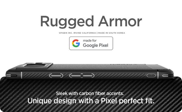 Чехол Spigen Rugged Armor для Google Pixel 8 - Черный | Balck