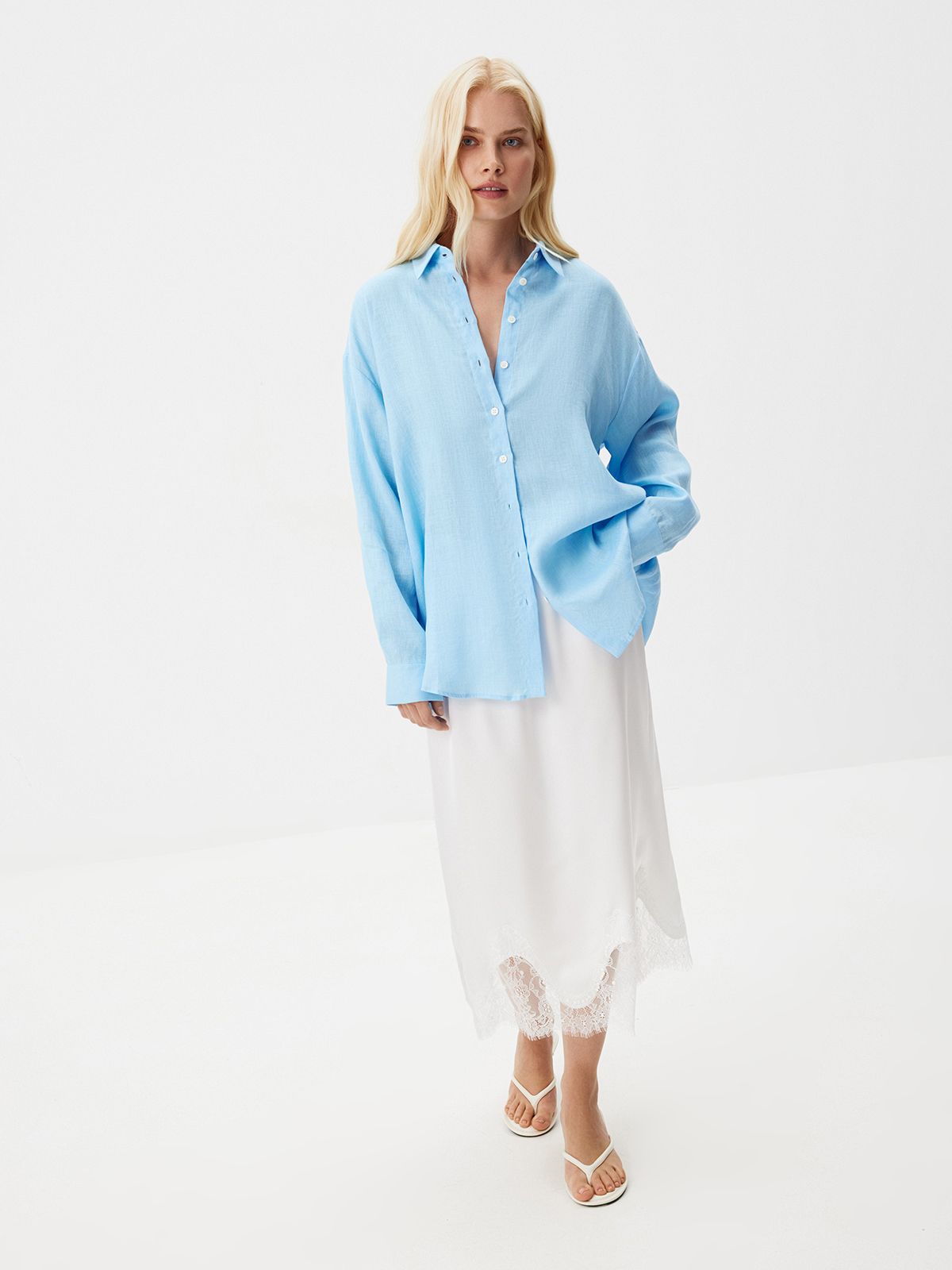 Свободная рубашка linen love