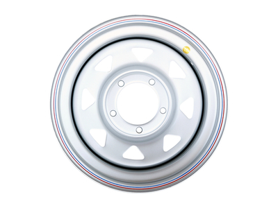 Диск усиленный УАЗ стальной серебристый 5x139,7 8xR16 d110 ET-19 (треугольник мелкий)