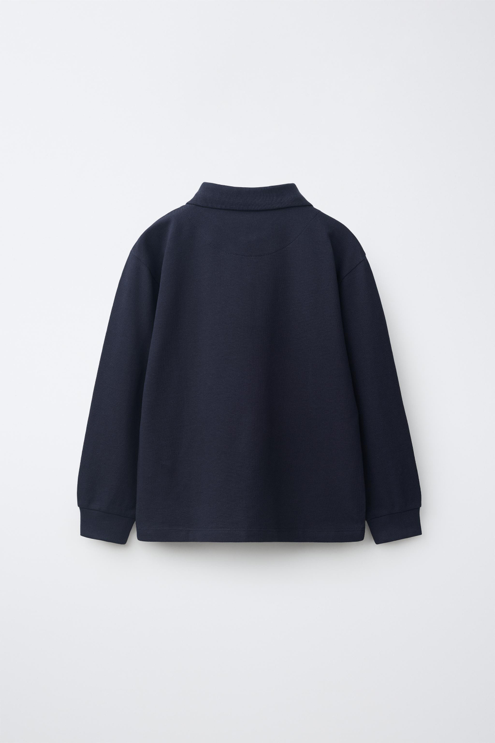 ZARA ОДНОТОННОЕ ПОЛО, ЦВЕТ НОЧНОГО НЕБА