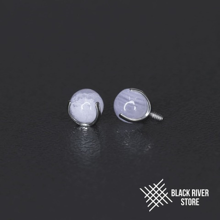 Ball 3-Prongs 4мм Purple Onyx