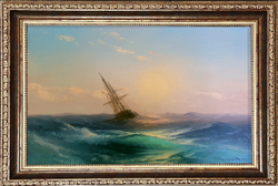 Беляев В. В. На закате. Холст, масло. Россия, 2021 г.