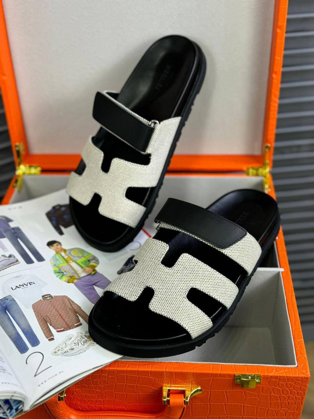 Шлёпанцы Hermes, арт. 701123