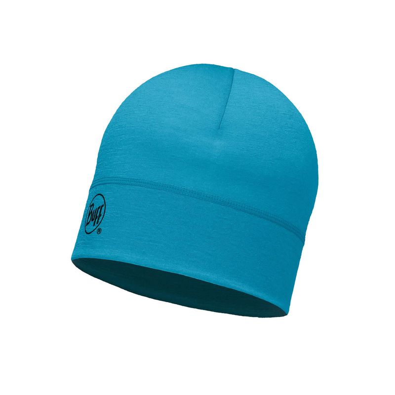 Тонкая шерстяная шапка Buff Solid Blue Capri Фото 1
