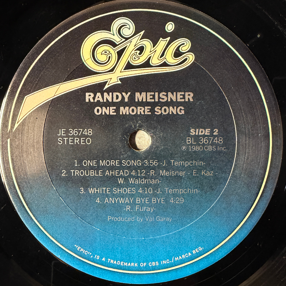 Randy Meisner ‎– One More Song (США 1980г.)