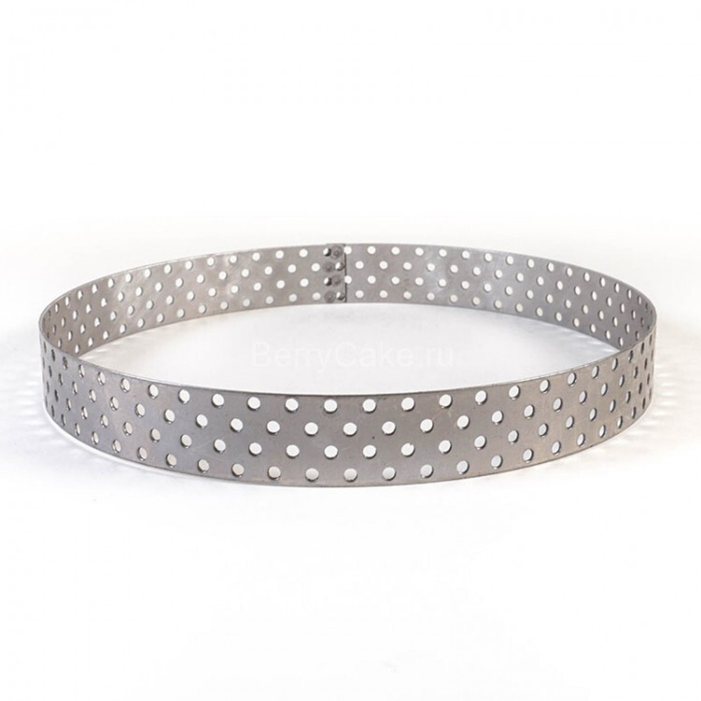 Форма металлическая перфорированная КРУГ h=2,5 d=12 см.