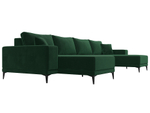 Диван П-образный Льюес, Зеленый, Велюр, 122411