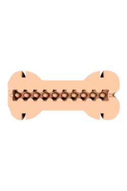 Двусторонний мастурбатор в колбе MALESATION Double Joy, TPE, черный, 25 см