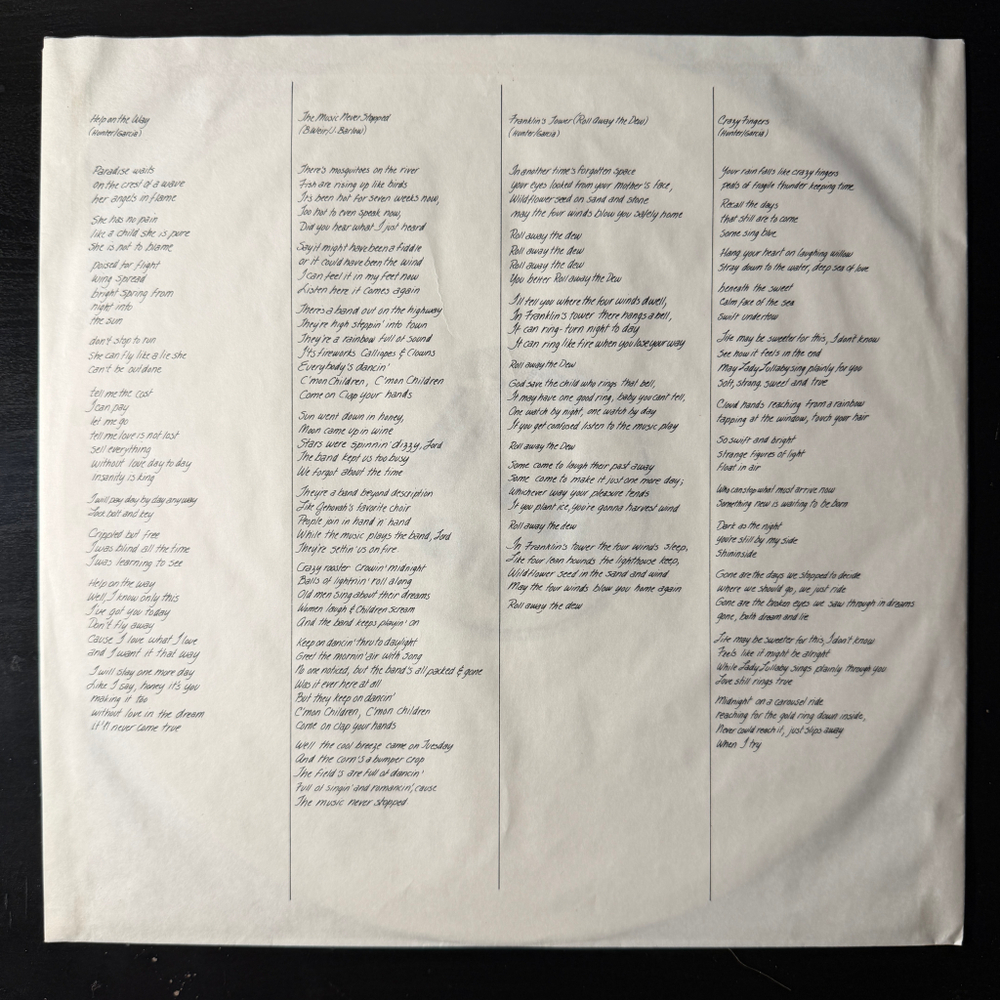 Grateful Dead ‎– Blues For Allah (Германия 1989г.) White