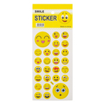 Наклейки стикеры Basir, серия "Смайлы", размер 24*9.5 см, 26 стикеров
