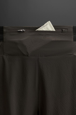 ZARA СПОРТИВНЫЕ ШОРТЫ В СТИЛЕ КОЛОР-БЛОК, КОРИЧНЕВЫЙ