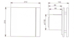 Накладной вентилятор Soler & Palau SILENT 200 CRZ DESIGN-4С RED (таймер)
