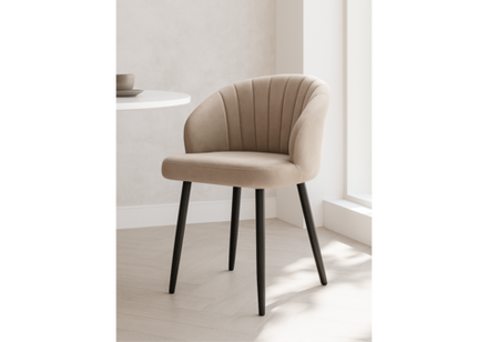 Стул на металлокаркасе Woodville Бэнбу marseille 13 данс, черный, ножки черные