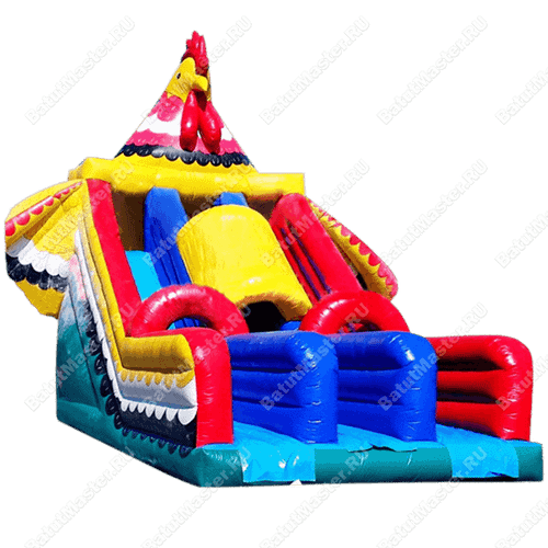 Надувная горка "Курочка ряба"