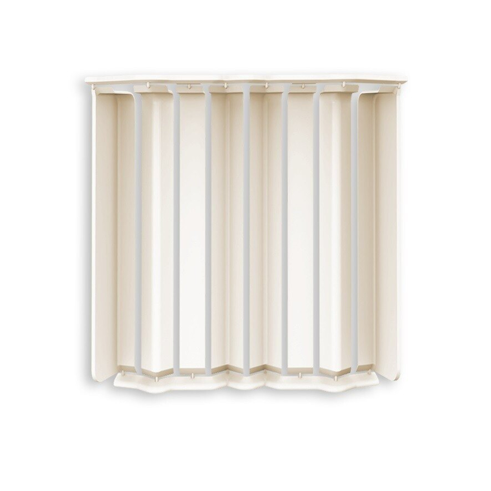 Накладки для плинтуса Идеал Дюра напольный прямоугольный 80мм 033 Кремово-белый (2 набора из 8 элементов) во флоупаке