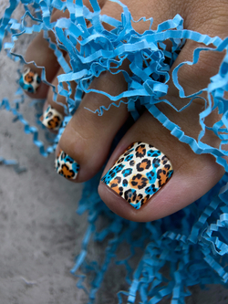 Crazy Manic Плёнки для ногтей для педикюра leopard fantasy p