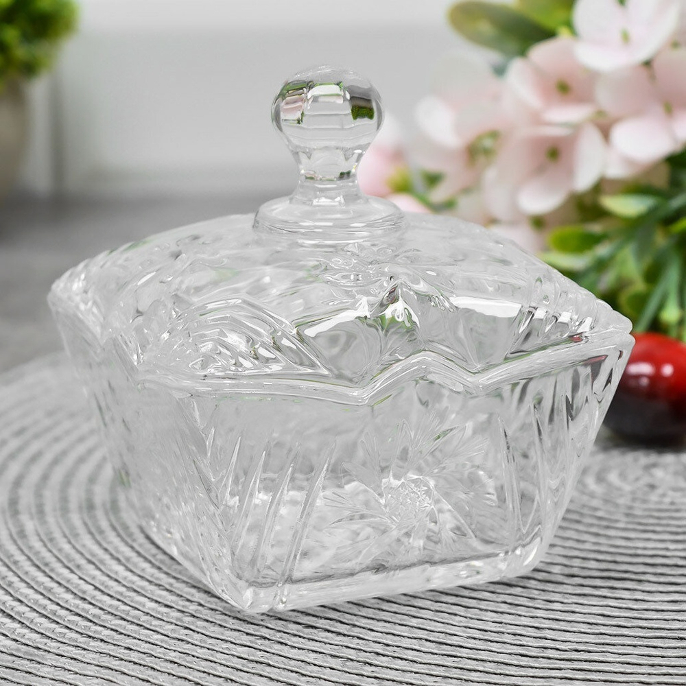 Ваза для варенья и меда 215мл d10,8см h10см, DM612