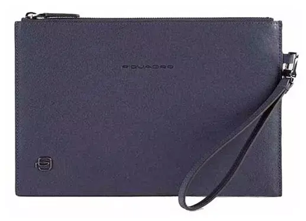 Клатч Piquadro Black Square/Ocean blue